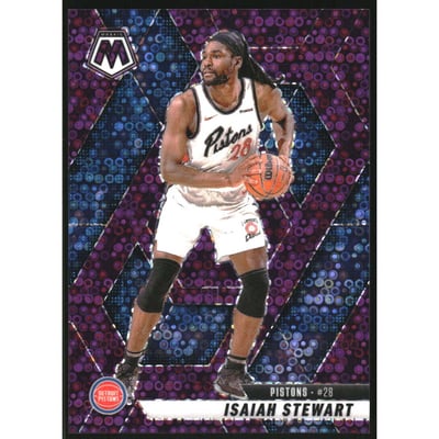 2024-25 Panini Mosaic Mosaic Fast Break Purple #93 Isaiah Stewart