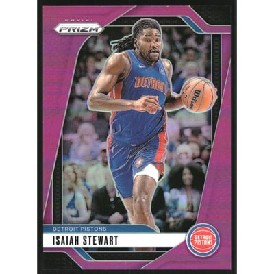 2024-25 Panini Prizm Prizms Pink #106 Isaiah Stewart