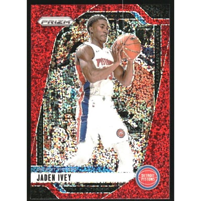 2024-25 Panini Prizm Prizms Red Sparkle #194 Jaden Ivey