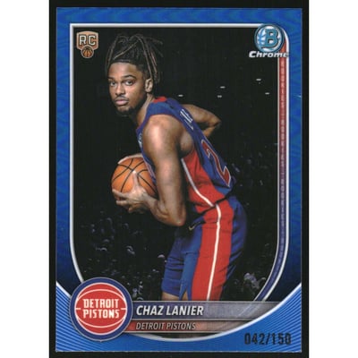 2025-26 Bowman Chrome Blue Mojo Refractors #BCV176 Bub Carrington