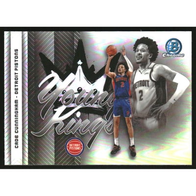 2025-26 Bowman Chrome Young Kings Refractors #YK12 Cade Cunningham