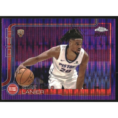 2025-26 Topps Chrome Pulsar Purple Refractors #288 Chaz Lanier