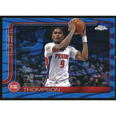 2025-26 Topps Chrome RayWave Blue Refractors #64 Ausar Thompson