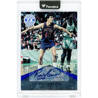 Bill Laimbeer Detroit Pistons Autographed 2012-13 Panini Totally Certified Totally Signatures Blue #82 #2/15 Card