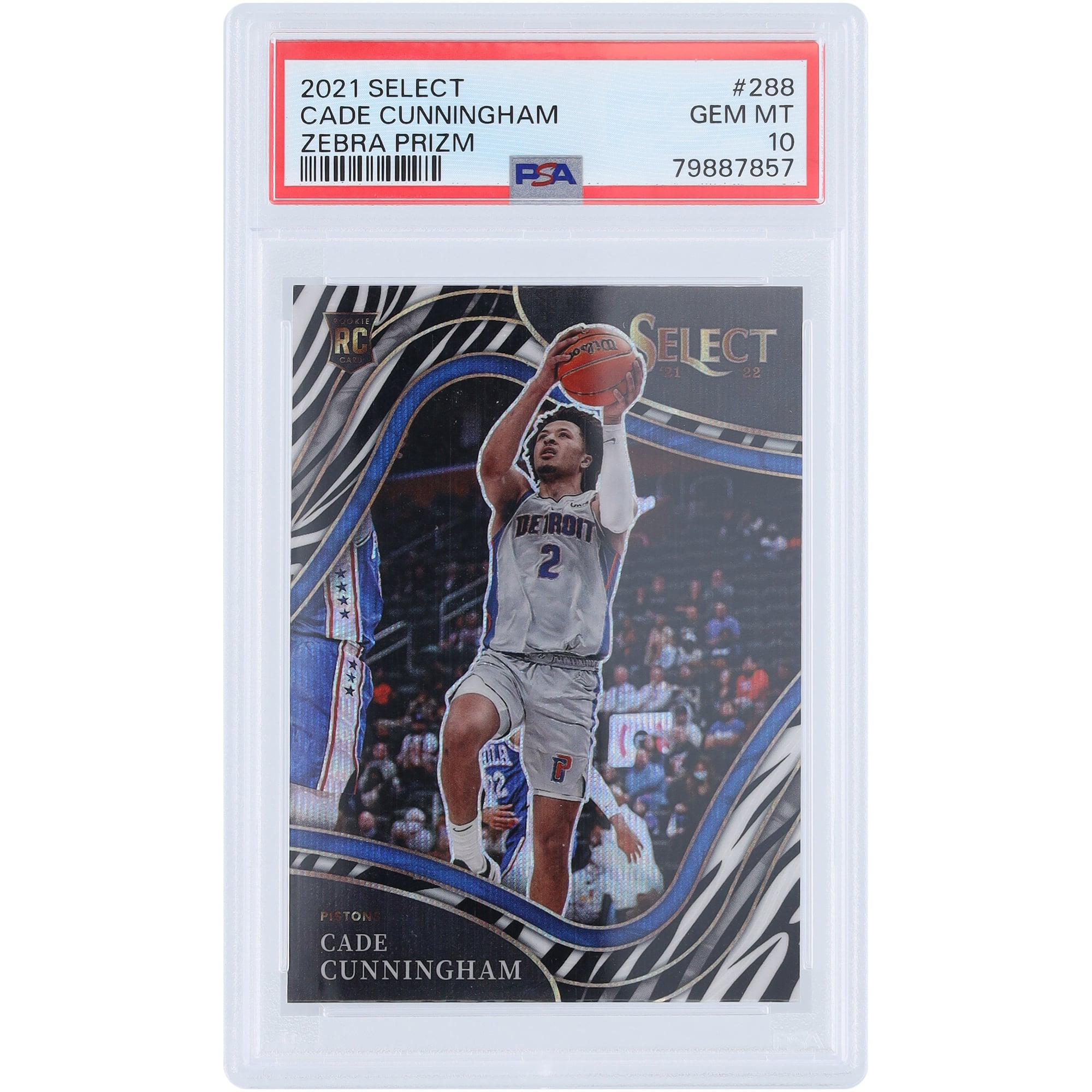 Cade Cunningham Detroit Pistons 2021-22 Panini Select Courtside 