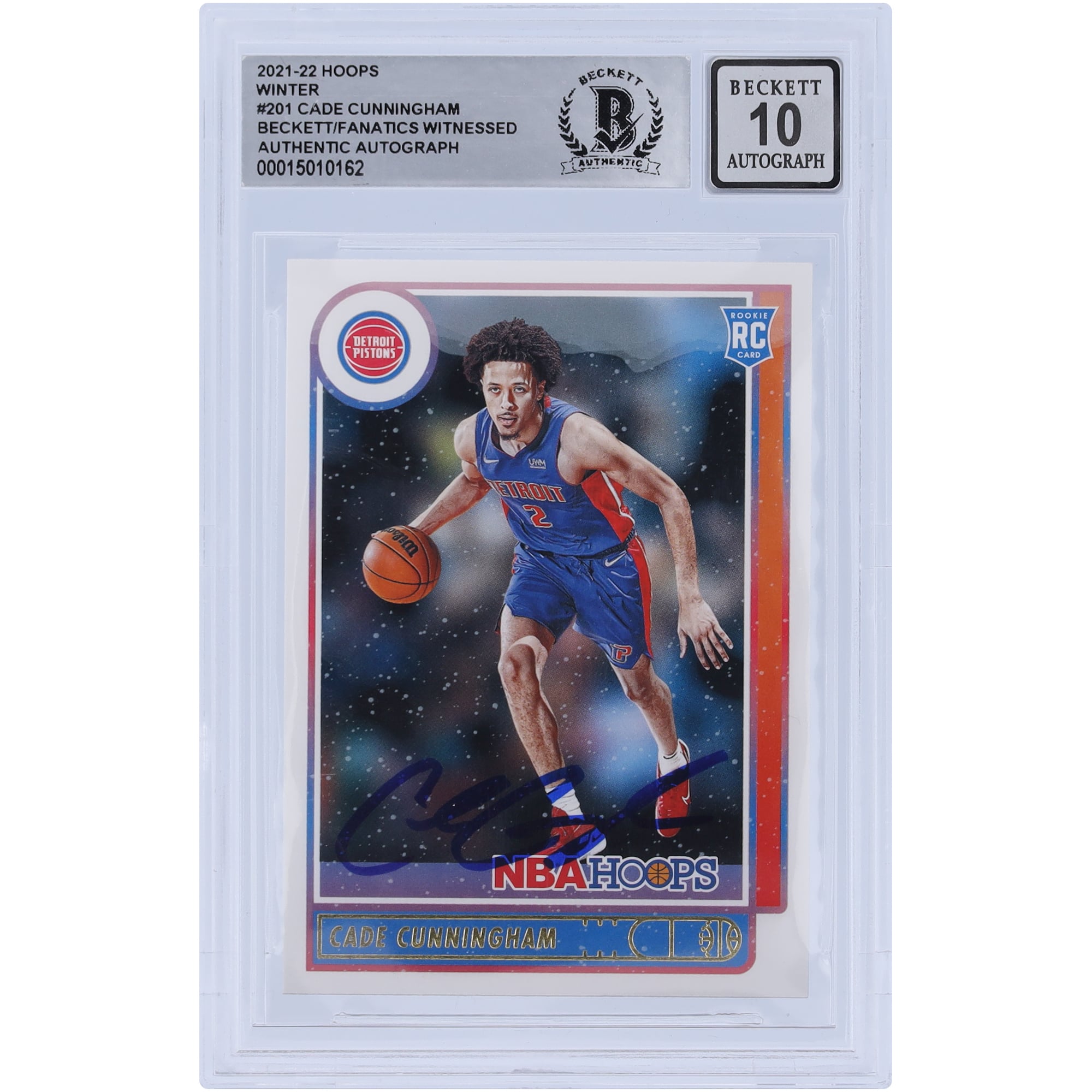 Hoops Cade Cunningham Class Autograph on panini hoops cade
