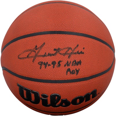 Grant Hill Detroit Pistons Autographed Fanatics Authentic Wilson Authentic Series Indoor/Outdoor Basketball with "94-95 NBA ROY" Inscription