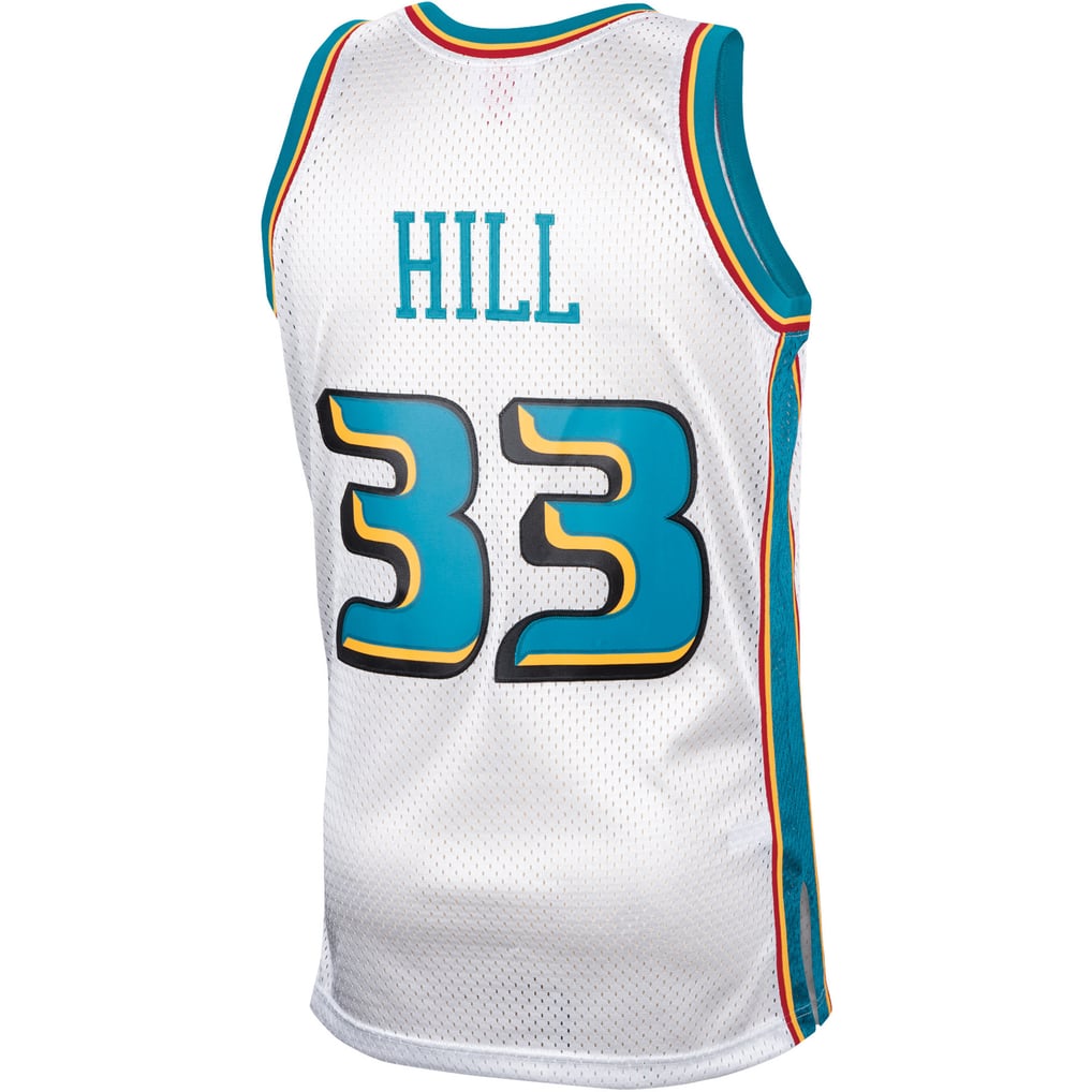 Maillot Detroit Pistons Signé Grant Hill #33 - Authentifié PSA/DNA, Mitchell & Ness