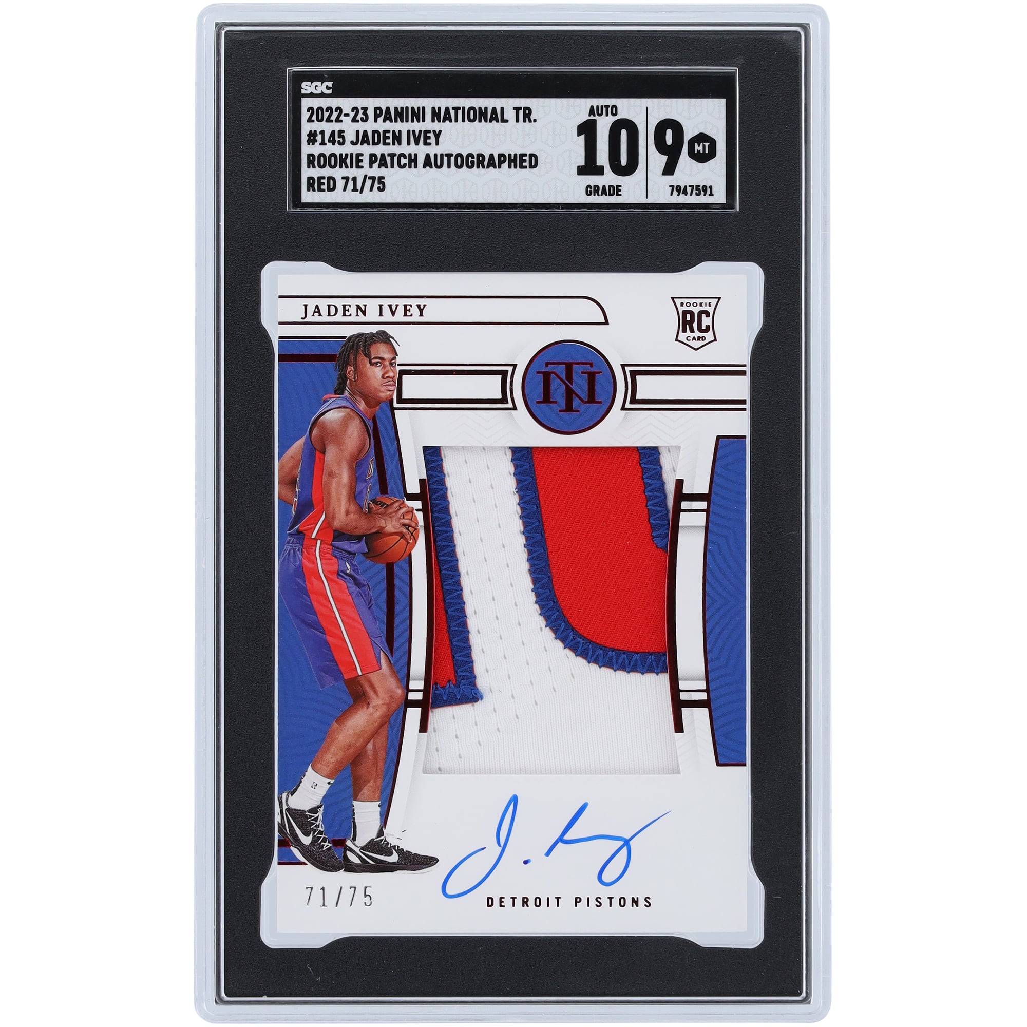 Jaden Ivey Detroit Pistons Autographed 2022-23 Panini National 
