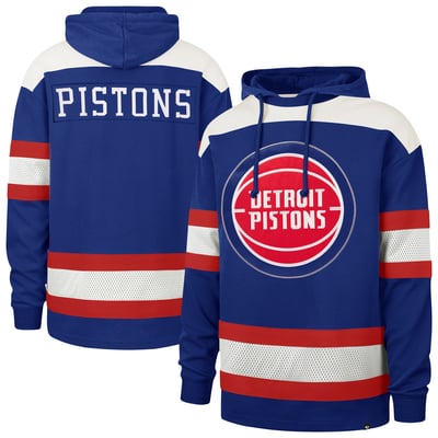  Detroit Pistons '47 Men's Score Win Home Fleece Hoodie - Blue