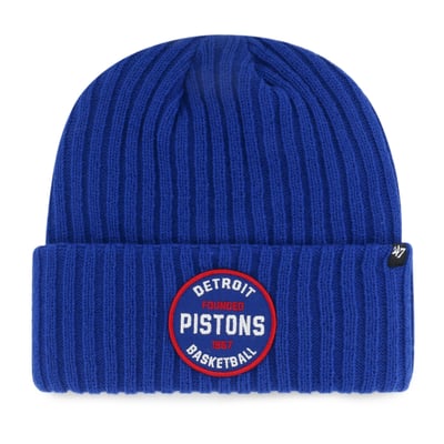  Detroit Pistons '47 Ribbed Snowdrift Cuffed Knit Hat - Royal