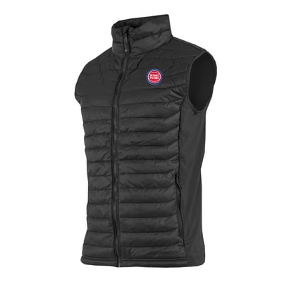 Detroit Pistons Columbia Powder Pass Hybrid Full-Zip Vest - Black