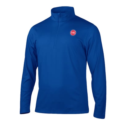 Detroit Pistons Columbia Fairway Break Quarter-Zip Pullover - Blue