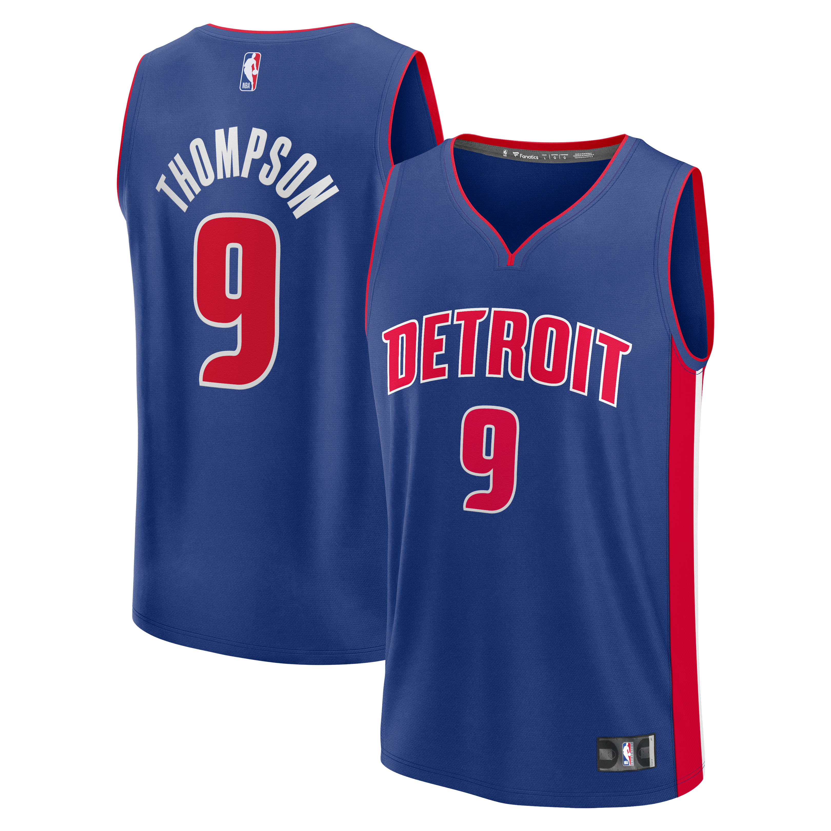 Ausar Thompson Detroit Pistons Fast Break Jersey Blue Icon Edition