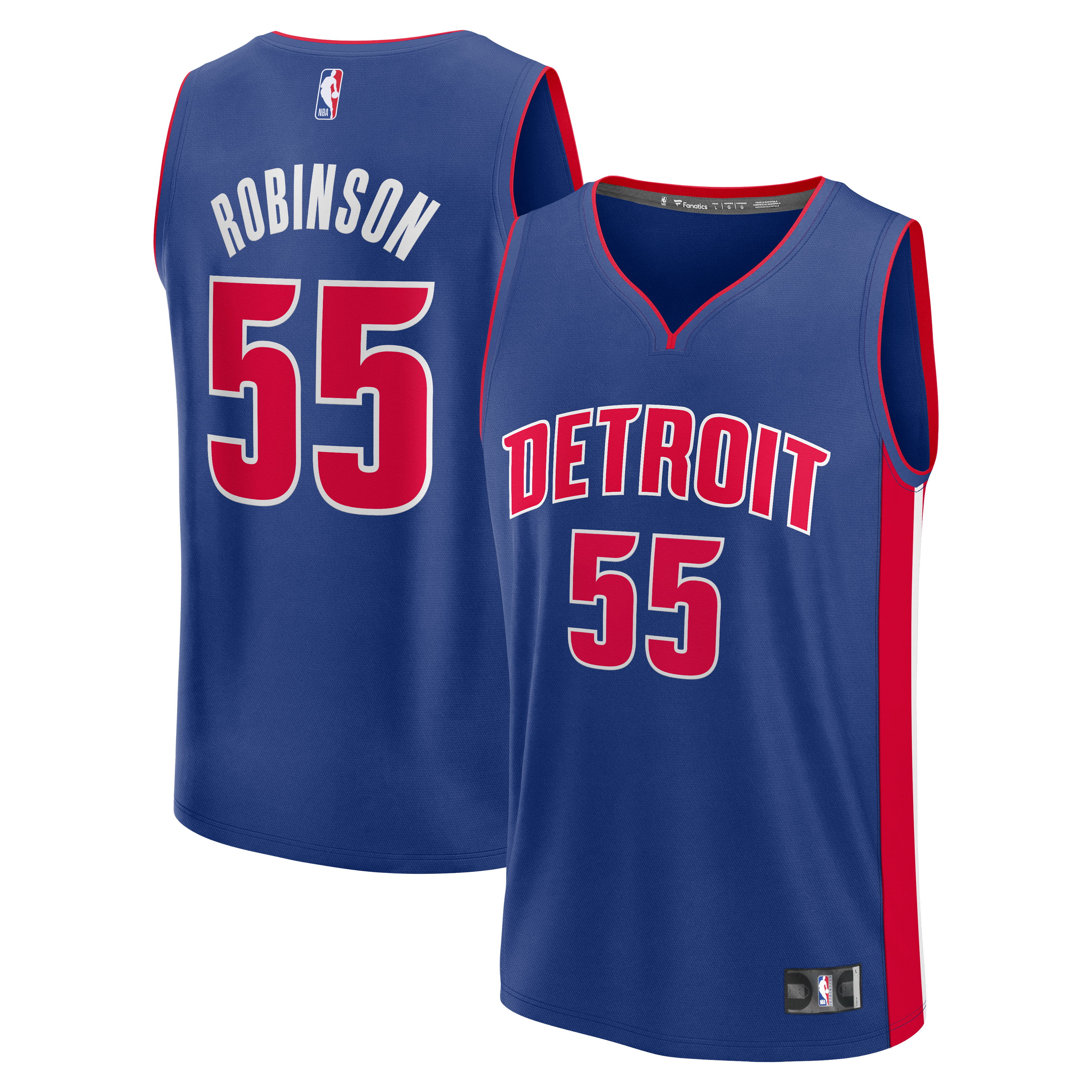 Duncan Robinson Detroit Pistons Fast Break Jersey Icon Edition Blue