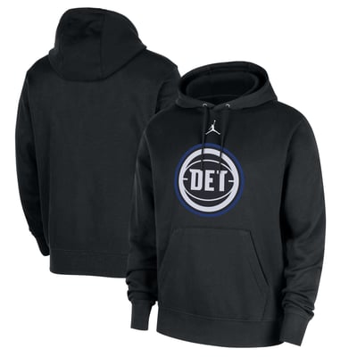  Detroit Pistons Jordan Brand Statement Edition Club Fleece Hoodie - Black
