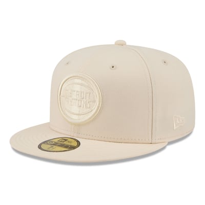 Detroit Pistons New Era Color Pack 59FIFTY Fitted Hat - Cream