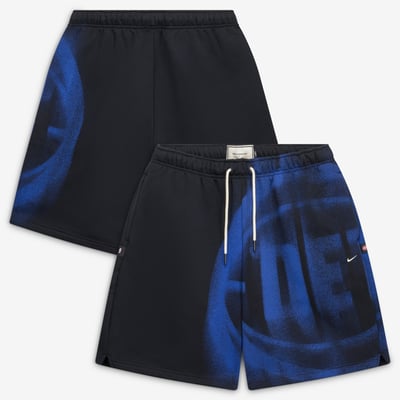 Detroit Pistons Nike 2026 Standard Issue Practice Icon Fleece Shorts - Black