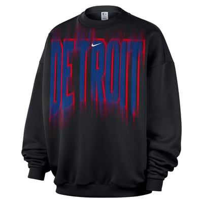 Detroit Pistons Nike 2026/27 Standard Issue Team Fleece Pullover Sweatshirt - Black