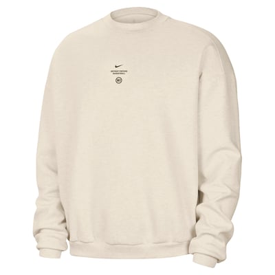 Detroit Pistons Nike 2026/27 Standard Issue Stretch Pullover Sweatshirt - Oatmeal