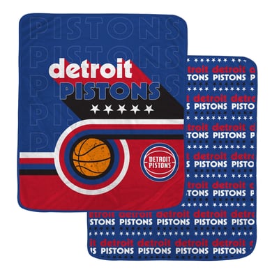 Detroit Pistons Pegasus Retro Baller Double-Sided 60" x 70" Ultra Cozy Blanket