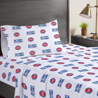Detroit Pistons Pegasus Three-Piece Twin Sheet Set