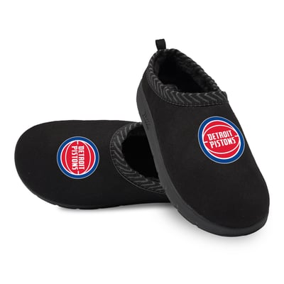 Detroit Pistons ISlide Unisex Primary Logo Mission Slippers - Black
