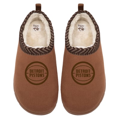 Detroit Pistons ISlide Unisex Tonal Logo Mission Slipper - Tan
