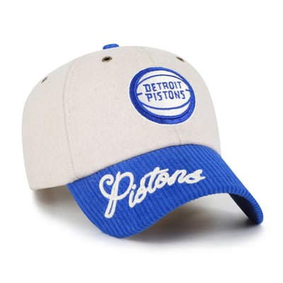 Detroit Pistons '47 Women's Rope Script Clean Up Adjustable Hat - Natural
