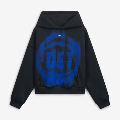  Detroit Pistons Nike Youth 2026/27 Standard Issue Practice Icon Fleece Pullover Hoodie - Black