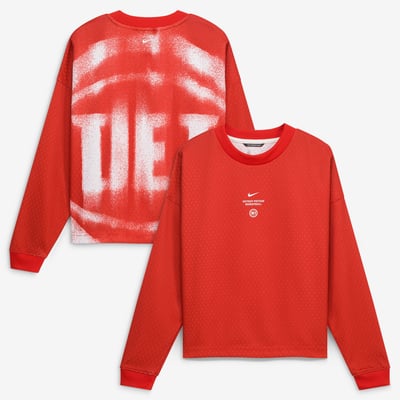  Detroit Pistons Nike Youth 2026/27 Standard Issue Pre-Game Performance Long Sleeve T-Shirt - Red