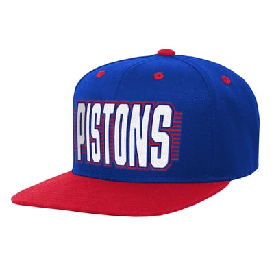 Detroit Pistons Outerstuff Youth Snapback Hat - Blue