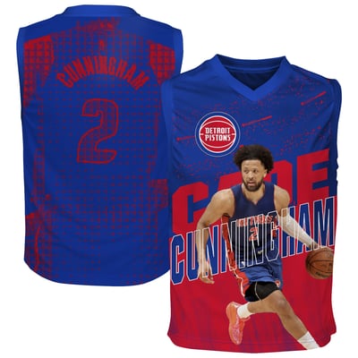 Cade Cunningham Detroit Pistons Outerstuff Youth Icon Play Jersey - Blue