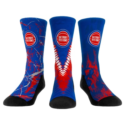  Detroit Pistons Rock Em Youth Three-Pack Crew Socks Set - 