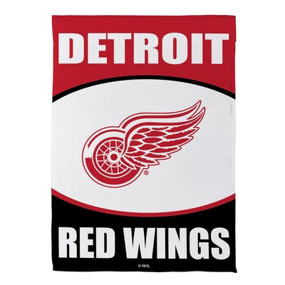  Detroit Red Wings 12.5" x 28" Scoped Logo Double-Sided Suede Garden Flag