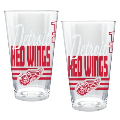 Detroit Red Wings Two-Piece 16oz. Heritage Pint Glass Set