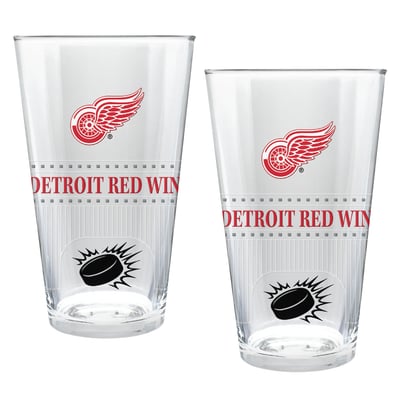 Detroit Red Wings Two-Piece 16oz. Stadium Pint Glass Set