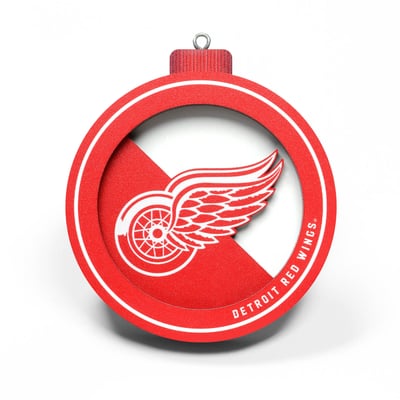 Detroit Red Wings Fanpoint 3D Logo Series Ornament