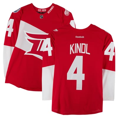 Jakub Kindl Detroit Red Wings Fanatics Authentic Player-Issued #4 Red Jersey vs. Colorado Avalanche on February 27, 2016 