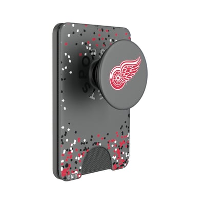 Detroit Red Wings Keyscaper Confetti PopSockets Magnetic Wallet