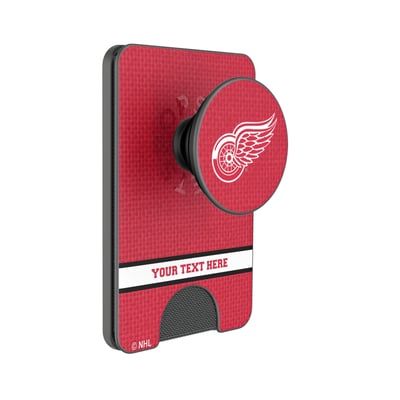 Detroit Red Wings Keyscaper Personalized Solid PopSockets Magnetic Wallet