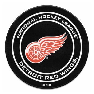 Detroit Red Wings Logo Brands 27" Diameter Puck Mat