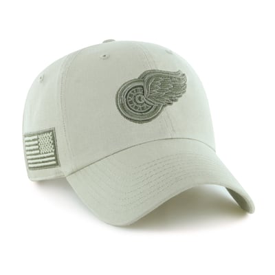 Detroit Red Wings '47 OHT Tri-Hit Clean Up Adjustable Hat - Cream
