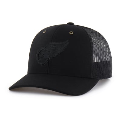 Detroit Red Wings '47 x Carhartt Black Trucker Adjustable Hat - Black