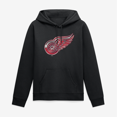 Detroit Red Wings Big & Tall Forged Mascot Hoodie - Black