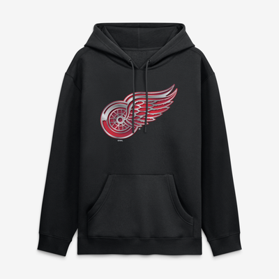 Detroit Red Wings  Metallic Mascot Hoodie - Black