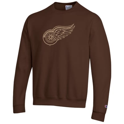 Detroit Red Wings Champion Eco Powerblend Sweatshirt - Brown