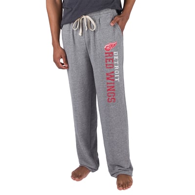 Detroit Red Wings Concepts Sport Mainstream Terry Tri-Blend Pants - Gray