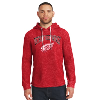  Detroit Red Wings Darius Rucker Collection by Fanatics Waffle-Knit Hooded Tri-Blend Long Sleeve T-Shirt - Red