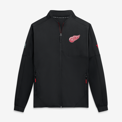 Detroit Red Wings Fanatics Authentic Pro Rink Fleece Full-Zip Jacket - Black